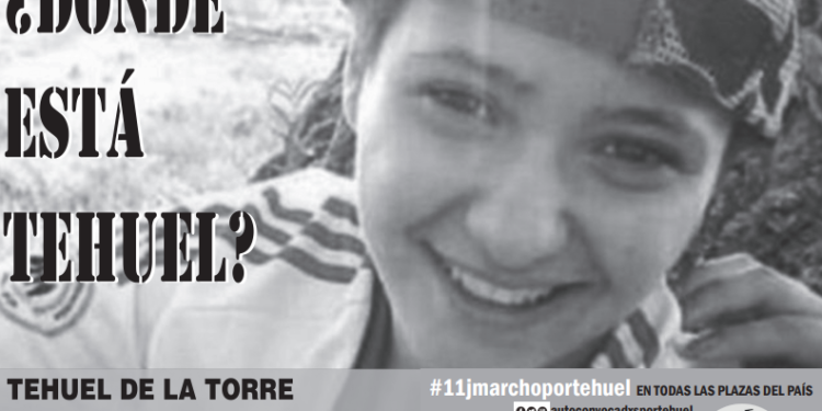 Convocaron una pegatina 2.0 por la aparición con vida de Tehuel de la Torre