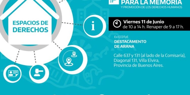 Realizarán la jornada “Espacio de Derechos” en Arana