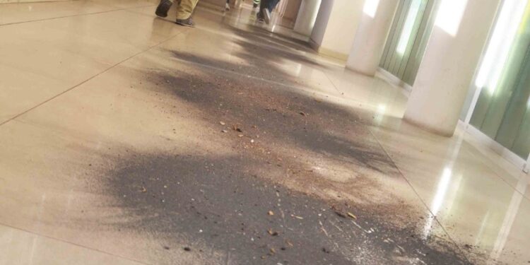 Vecinos contaminados por Copetro tiraron el hollín que juntaron de sus casas en el municipio de Ensenada