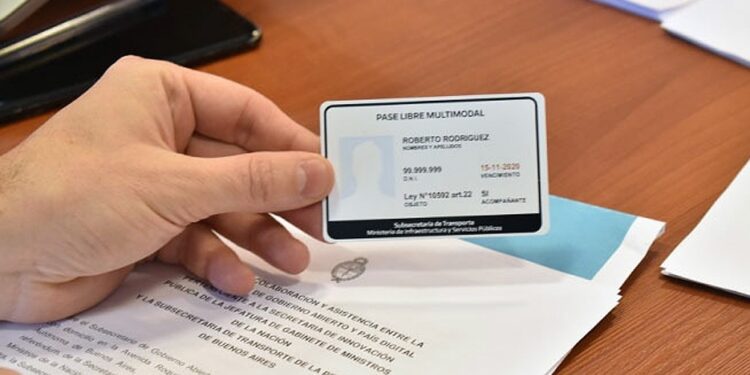 Se aprobó el Pase Libre Multimodal Digital