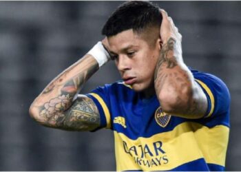 Marcos Rojo fue víctima de un escrache mientras estaba en el estadio UNO