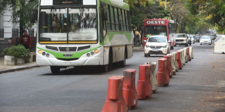 Realizarán otra prueba con carriles exclusivos para micros en una calle de La Plata