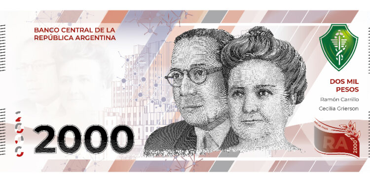 El Banco Central lanzará un billete de $2000 ¿qué caras tendrá?