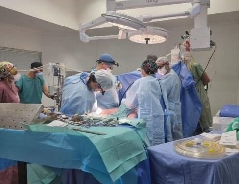 Realizaron la primera cirugía de revascularización en La Plata