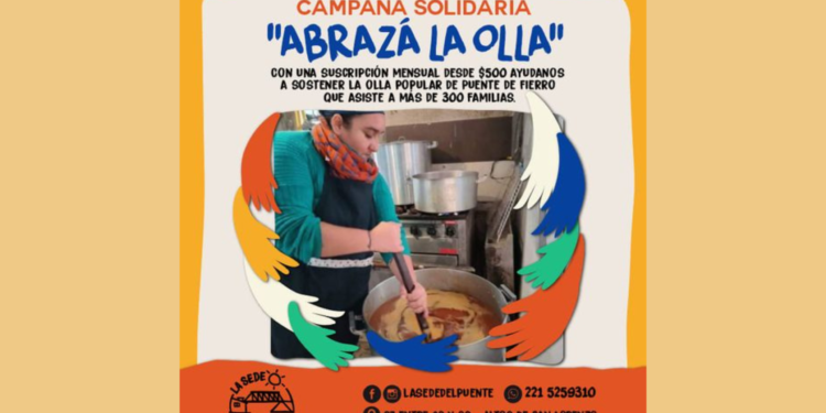“Abrazá a la olla”: Piden colaboraciones para una olla popular en Puente de Fierro