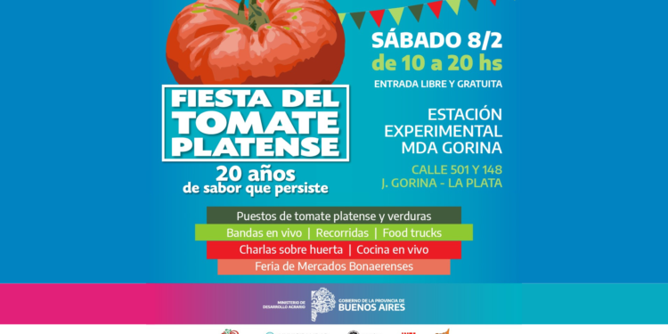 El 8 de febrero se realizará la vigésima Fiesta del Tomate Platense