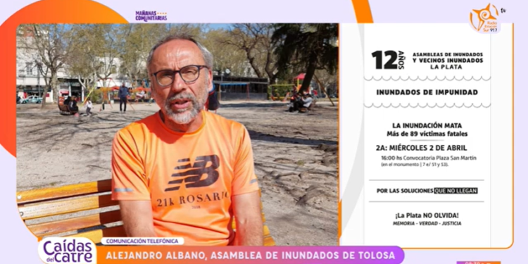 Inundados La Plata: “Queremos que se establezca una política de gestión de riesgos que hoy no hay”