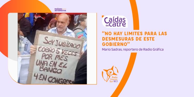 Marcha de jubilados: “La paciencia social se está acabando”