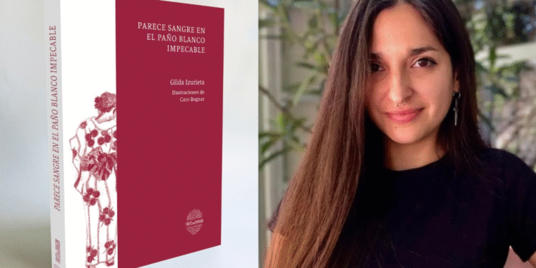 Gilda Izurieta presentó su libro: “Parece sangre en el paño blanco impecable”