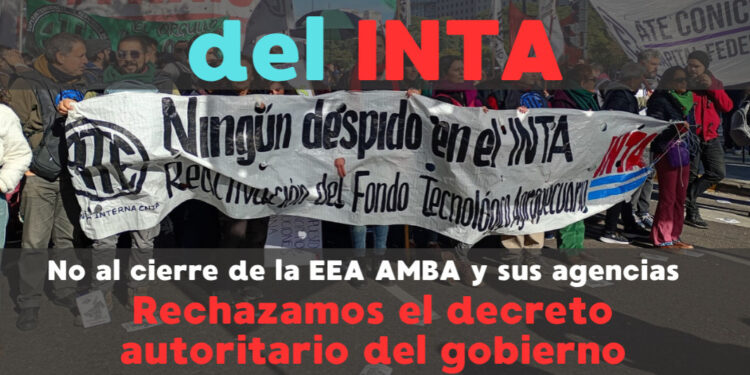 ATE se movilizó a favor del INTA