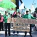 Con una gran protesta en Aeroparque, ATE exige al Gobierno que garantice la Seguridad Aérea