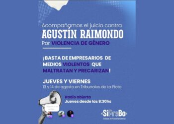 Juicio a Raimondo: el SiPreBo realizó una radio abierta frente al tribunal