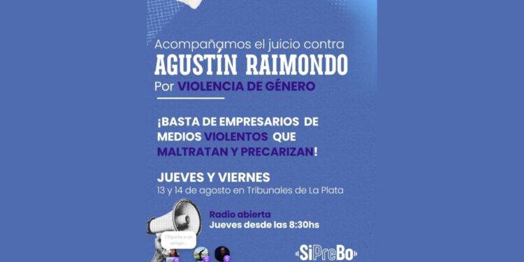 Juicio a Raimondo: el SiPreBo realizó una radio abierta frente al tribunal